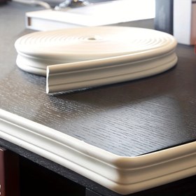 Resim Kendinden yapışkanlı duvar köşe koruyucuları 3.0cm x 5.0metre - Köşe koruması ile dekoratif kollu borda trimi, ev yenilemesi için yapışkanlı bel kalıpları, kolay kesilebilir su geçirmez PVC sınır, ev yenilemesi temel gereksinimleri | Modern görünüm | Dayanıklı plastik 