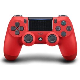 Resim Sony PS4 Dualshock Joystick Oyun Kolu V2 Kırmızı Şeffaf 