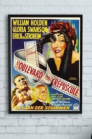 Resim Postermanya (pster13449) Sunset Boulevard Film Afişi Çerçeveli Tablo (30 X 40cm) 