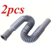 Resim Dashanshop 2 Adet Gri Tıkanmaz Mutfak Ve Duş Hortumu - Dayanıklı Dalgıç Boru Hızlı Kurulum Aleti 