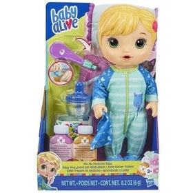 Resim Baby Alive Bebeğim Hasta Oldu Sarışın E6937 