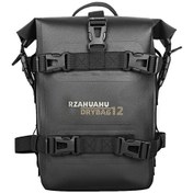 Resim Padalink Rzahuahu Motosiklet Çok Amaçlı Su Geçirmez Çanta, Hızlı Sökme Özellikli, Seyahat Ve Günlük Kullanım İçin Siyah 