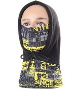 Resim Butu Açık Hava Rüzgar Geçirmez Sıcak Boyun Körüğü Sarı - Siyah 