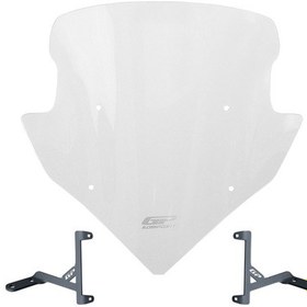Resim Gp Kompozit Suzuki Avenis 125 2023-2024 Uyumlu Ön Cam Şeffaf 46cm 