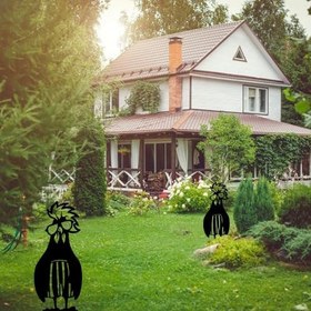 Resim Bahçe Aksesuar Metal Kuş Bahçe Süsü Dekor 