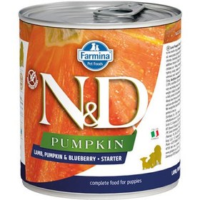Resim ND 5698 Starter Pumpkin Balkabaklı Kuzu Yaban Mersinli Yavru Köpek Konservesi 285 Gr 