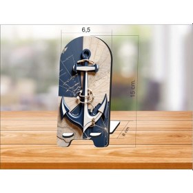 Resim 2 Adet Tekne Çapası Telefon Tutucu Masaüstü Telefon Çok Renkli 