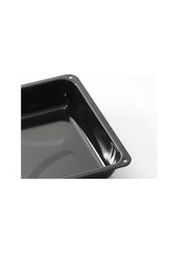 Resim Siyah Parlak Emaye Dikdörtgen Derin Fırın Tepsisi 26 37 5 Cm Siyah 