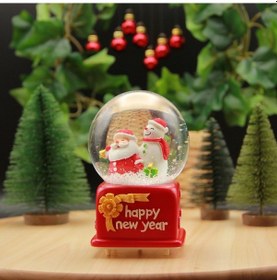 Resim Işıklı ve Müzikli Happy New Year Yılbaşı Kar Küresi 