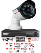 Resim TAIKY 1 Kameralı 5mp Lensli Fullhd 1080p Yüz Tanıma Wıfı Güvenlik Kamera Sistemi W-a218-320 