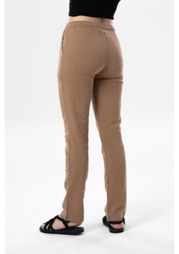 Resim Eliş Şile Bezi Şile Bezi Çift Cepli Unisex Yazlık Pantolon Vizon Vzn-vizon Vizon 