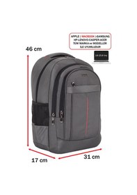 Resim Dada 01 Lacivert Erkek Sırt Çantası Okul Ve Günlük Kullanım 14-15,6 İnç Usb Type-c Aparat Ortopedik Gri 
