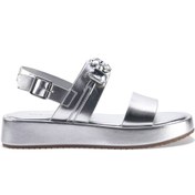 Resim Nine West DINNA 3FX Gümüş Kadın Kalın Taban Sandalet 