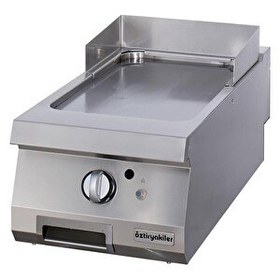Resim Öztiryakiler Gazlı Grill Plate Düz Sert Krom Kaplı 40x70x30 CM Ogg 4070 