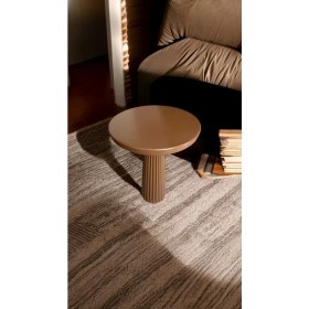 Resim Wood Wooden Ahşap Kahverengi Renk Tekli Mantar Yan Sehpa Fiskos Çiçeklik Decorative 