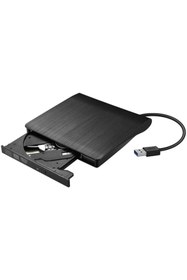 Resim STOREMAX Harici USB 3.0 DVD-ROM DVD-RW Optik Sürücü, USB ve Type C Kablolu, PC, Tablet, DVD Player, Çizgili M 