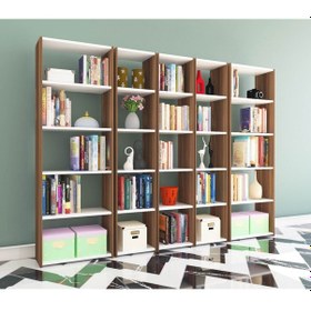 Resim Nurmobilya Nur Mobilya 5' Li Arkalıksız Model Kitaplık 3 Renk 