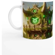 Resim Boğa Burcu Baskılı Kahve Kupası - Burçlar Krallığı Şatosu Vs3 