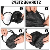 Resim Pazly Çok Fonksiyonlu 410mm Mini Taşınabilir Katlanabilir Siyah Beyaz Kompakt 