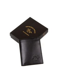 Resim Newish Polo Horizons Hakiki Deri Cüzdan - Erkek Siyah 