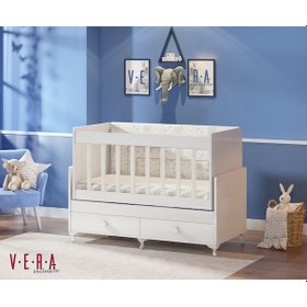 Resim Veraexclusive Anne Yanı, Çekmeceli, Sallanır Beşik Beyaz 