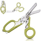 Resim Ximistore9 Kamp Ve Açık Hava İçin Çok Fonksiyonlu Katlanabilir Yeşil Makas Seti 