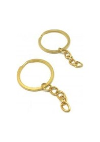 Resim Orhan Çanta Toptan Zincirli Anahtarlık Halka Ve Takı Kancası Makrame 100 Adet Gold Renk Aker Hediyelik Ürünü Görseldeki Gibidir 