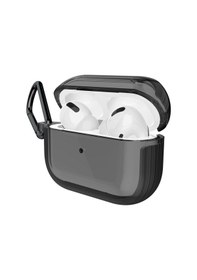 Resim Apple Uyumlu AirPods Pro Raptic Clear Serisi Askı Aparatlı Kulaklık Kılıfı Siyah 