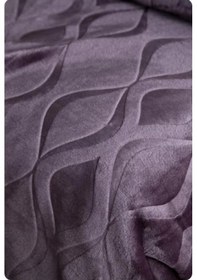 Resim Ap Embos Çift Kişilik Mürdüm Mercy Battaniye Mürdüm 