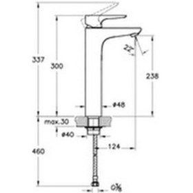 Resim Artema X-Line A42322 Yüksek Lavabo Bataryası 