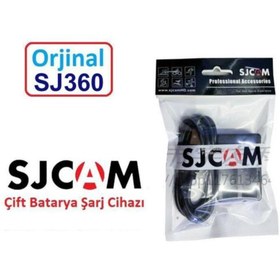 Resim Gplus Orjinal Sjcam SJ360 Çift Batarya Şarj İstasyonu Dual USB Charger 
