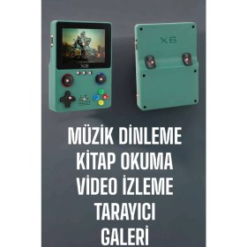 Resim Resveq 3.5 Inç Ekran 1000 Oyunlu Oyun Konsolu El Atarisi Miüzik Dinleme ve Kitap Okuma 