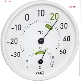 Resim TFA Dostmann Analog Iç - Dış Ortam, Mekan, Oda Sıcaklık Ve Nem Ölçer, Termometre - Higrometre 