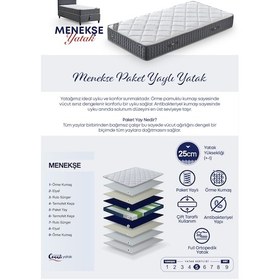 Resim Menekşe Modeli Tek Kişilik Antibakteriyel Full Ortopedik Yatak, Baza Ve Başlık 3 Lü Set 120 x 200 