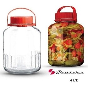 Resim Paşabahçe 80006 Kırmızı Kapaklı Kavanoz 4 Lt 