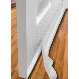 Resim Ekip Metal Kapı Altı Rüzgar Önleyici Sünger Rüzgarlık 90 cm Uzunluk Beyaz 2li 