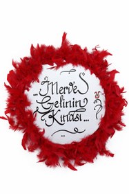 Resim LUNA ÇEYİZ HEDİYELİK Gelin Defi, Gelin Tefi, Kına Gecesi Tefi, Kına Gecesi Defi, Sünnet Defi, Sünnet Tefi,Def,Tef Kırmızı 