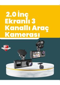 Resim Full Hd Çift Yönlü Araç Kamerası Hareket Algılama Döngüsel Kayıt 