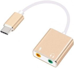 Resim Typec ses kartı type-c sound card typec mikrofon kulaklık ayırıcı 