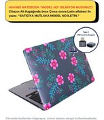 Resim SyncCase Huawei Kılıf Matebook D14 Kılıf (2019-2020-2021-2022 YILI) Ile Uyumlu Kristal Kılıf Flower01nl 