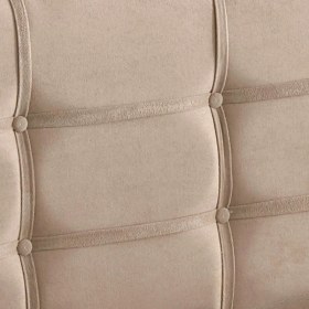 Resim Niron Yatak Polo Çift Kişilik Yatak Başlığı - 140 cm Sütlü Kahve Kumaş Başlık 