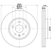 Resim MGA 50464 Fren Diski Ön 17 Insignia 1.4 1.6 1.8 2.0 Cdtı 08-11 