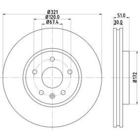 Resim MGA 50464 Fren Diski Ön 17 Insignia 1.4 1.6 1.8 2.0 Cdtı 08-11 