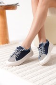 Resim HERA SHOES Ankle Lacivert Kadın Günlük Ayakkabı 