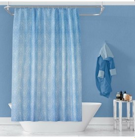 Resim Banyo Perdesi 1x100x200 Tek Kanat Duş Perdesi Halka Hediyeli Duşakabin Perdesi 2344 M 