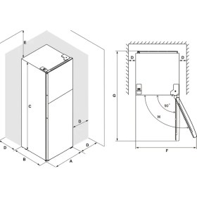 Resim Hafele Orıon Solo Buzdolabı 84CM Inox 