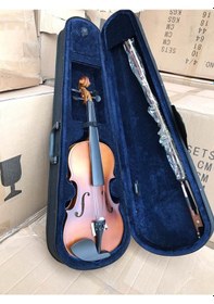 Resim Valerıa Vc001 Mat Cila Hareli Tam Boy Keman Seti-Kılıf-Yay-Reçine 