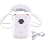 Resim Kullanışlı Klima Bladeless Soğutma Boyun Fanı Dijital Ekran Ayarlanabilir Yapraksız Yaz Asılı Hava Soğutucu Fan 6498 Var Ayaklı Beyaz 5 Adetten Az 