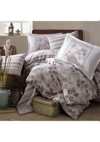 Resim Clasy Ranforce %100 Pamuk Tek Kişilik Nevresim Semeran V1 Bej Bej 