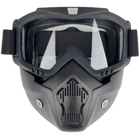 Resim BGA Cross Motosiklet Bisiklet Gözlüğü Açık Kask Maskesi Süngerli Bant Lastikli Jet Maske 